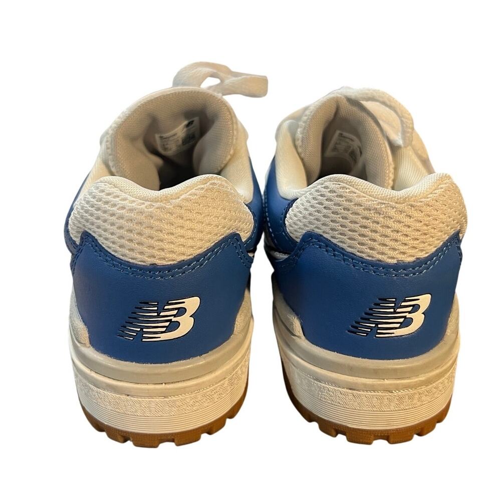 New Balance 550 White Blue Gum Sneakers Big Kids Size 5.5 Women’s 7 Retro - Picture 3 of 11